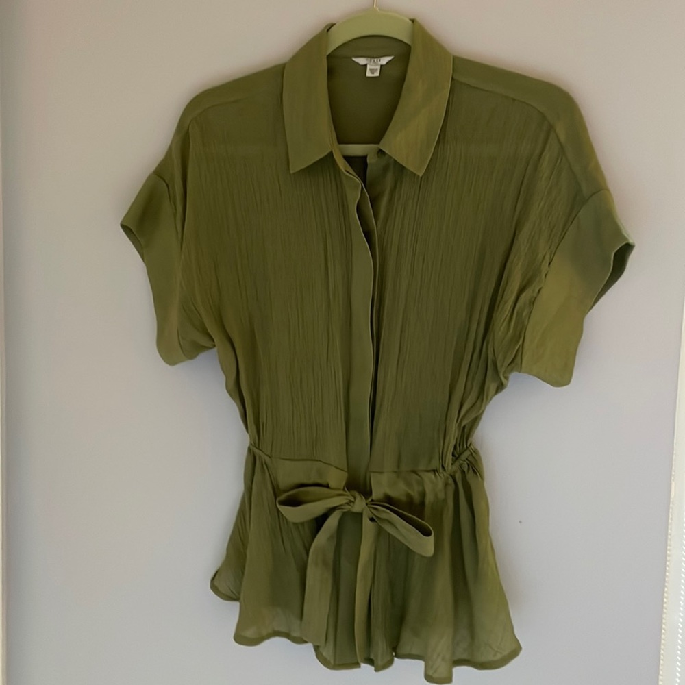Guess green blouse